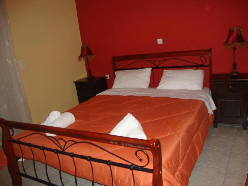Postel nebo postele na pokoji v ubytování Kafiona Guesthouse