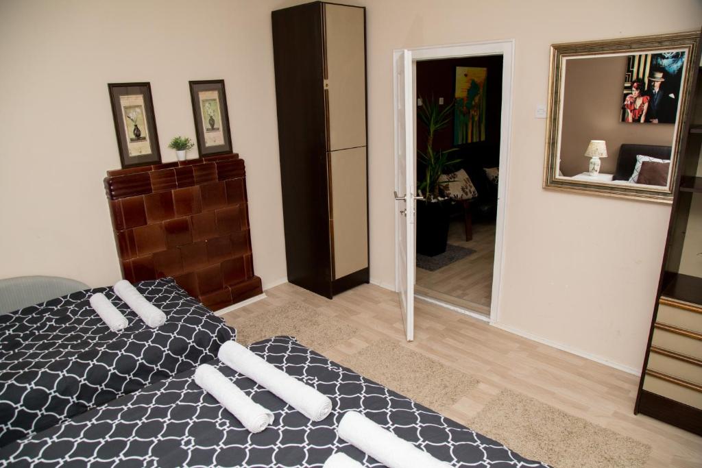 Postel nebo postele na pokoji v ubytování Apartments Cvetkovic Relax