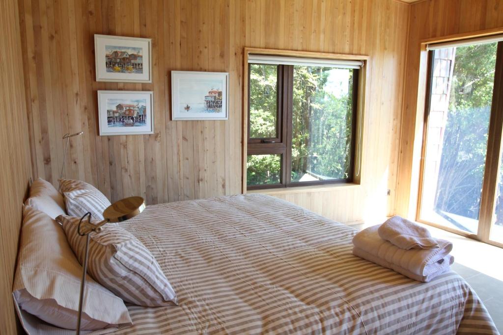 Casas Martín Pescador, Lago Huillinco, Chiloe