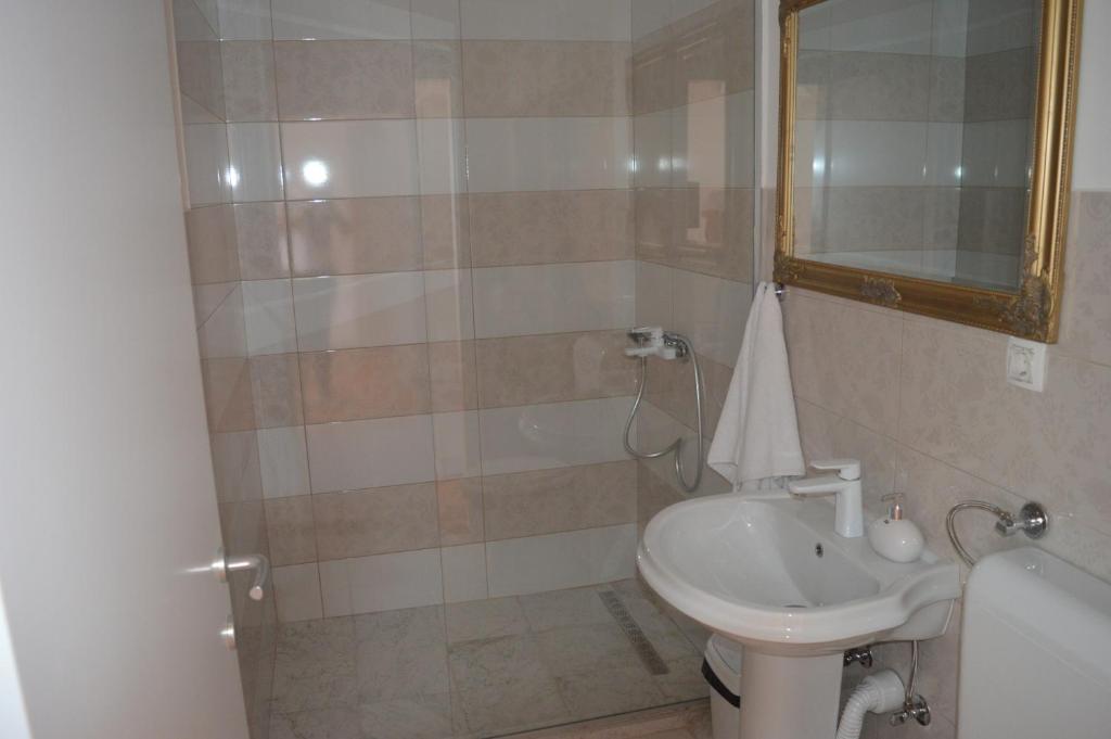Koupelna v ubytování Hotel Drina Premium