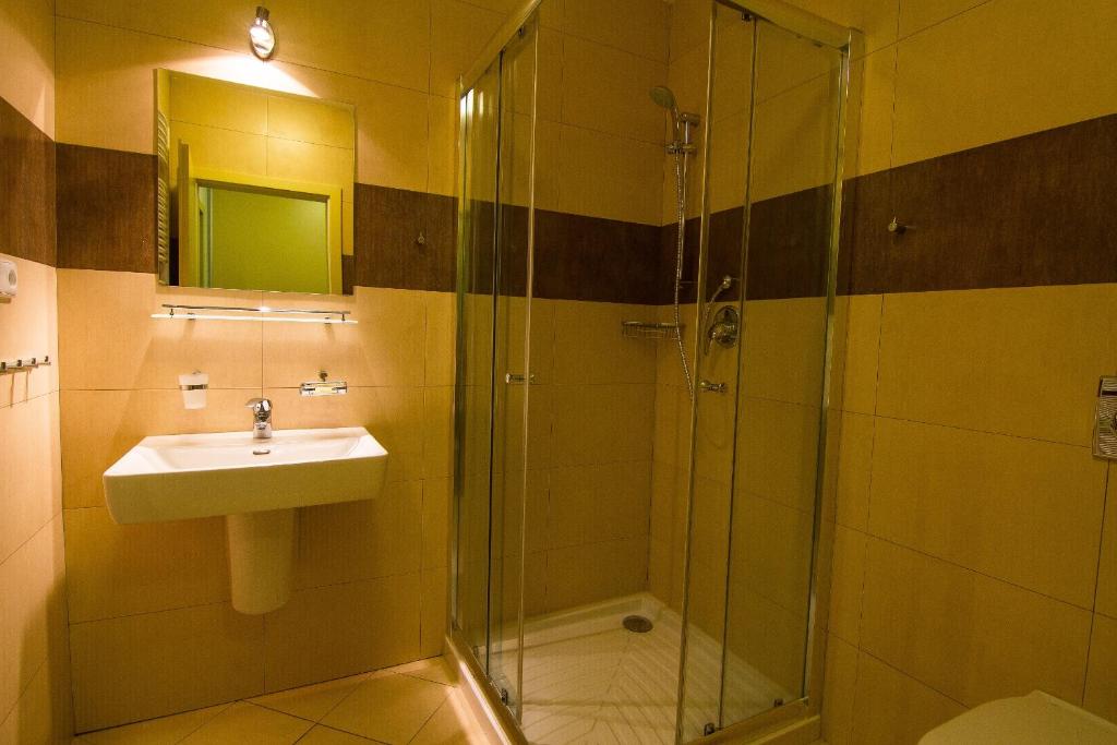 Koupelna v ubytování Apartmány Sport with Garage