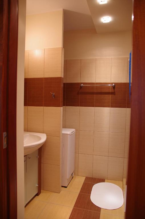 Kúpeľňa v ubytovaní Szucha Apartments