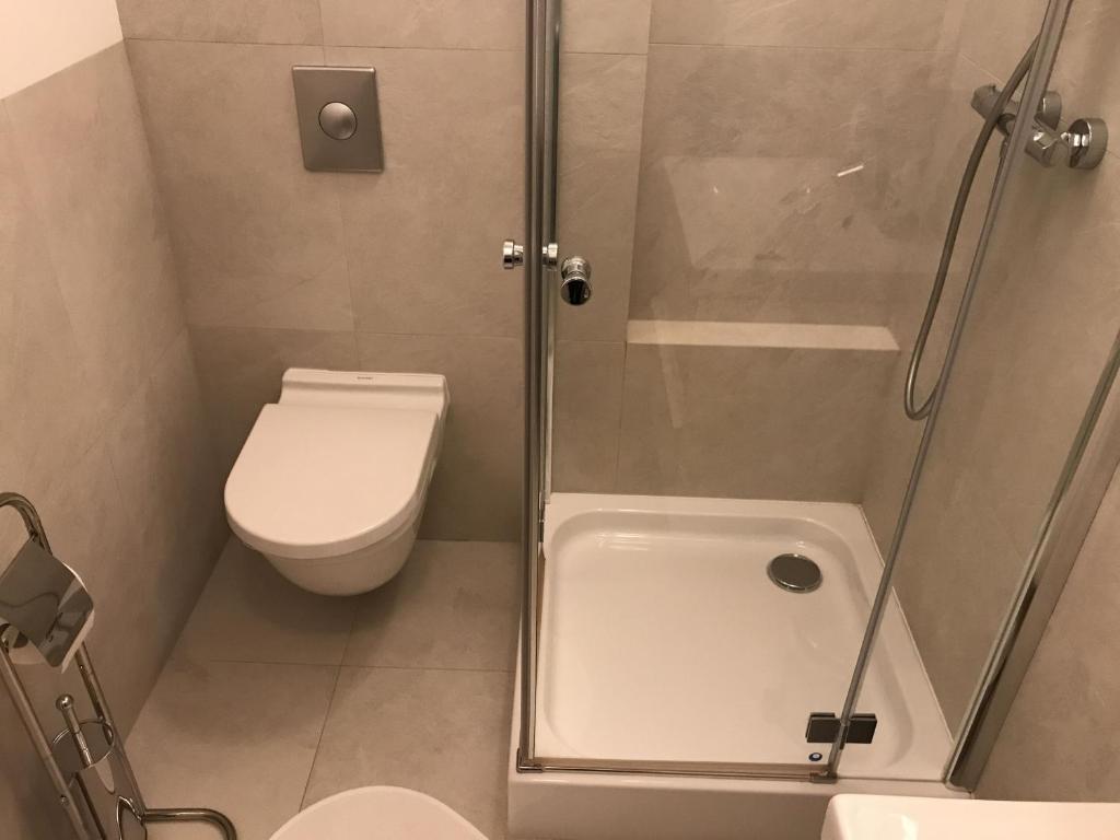 Kúpeľňa v ubytovaní Szucha Apartments
