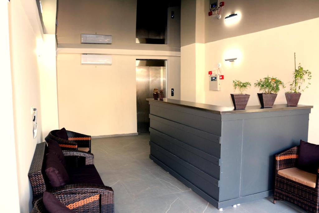 Posezení v ubytování Hotel Lazi