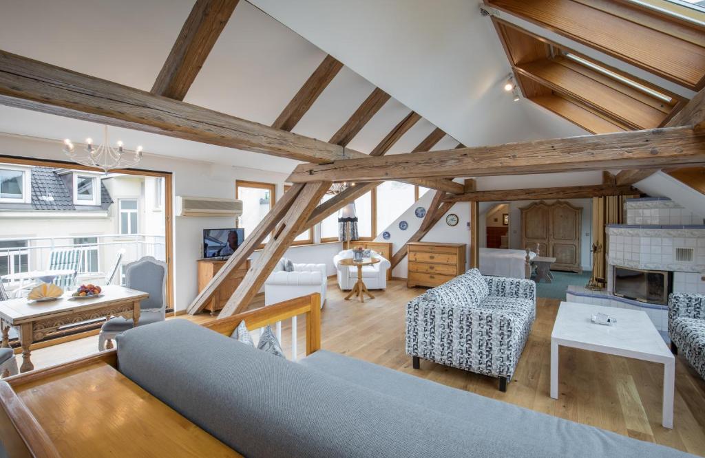 Posezení v ubytování Hotel Der Kleine Prinz