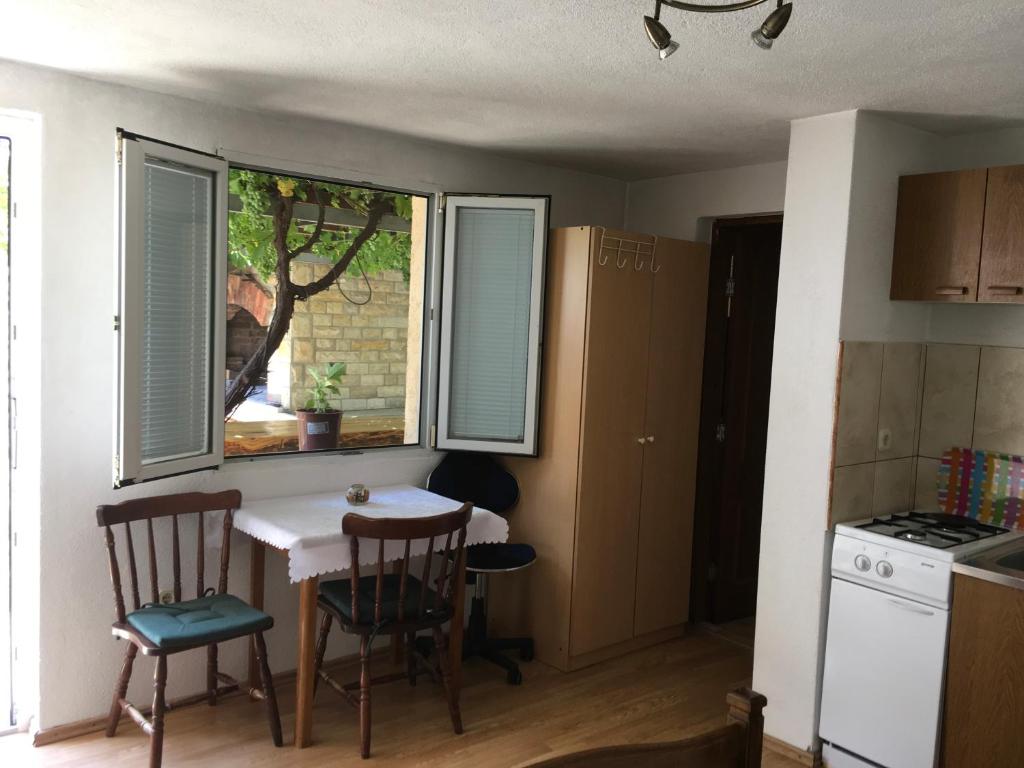 Kuchyň nebo kuchyňský kout v ubytování Apartman Nadia