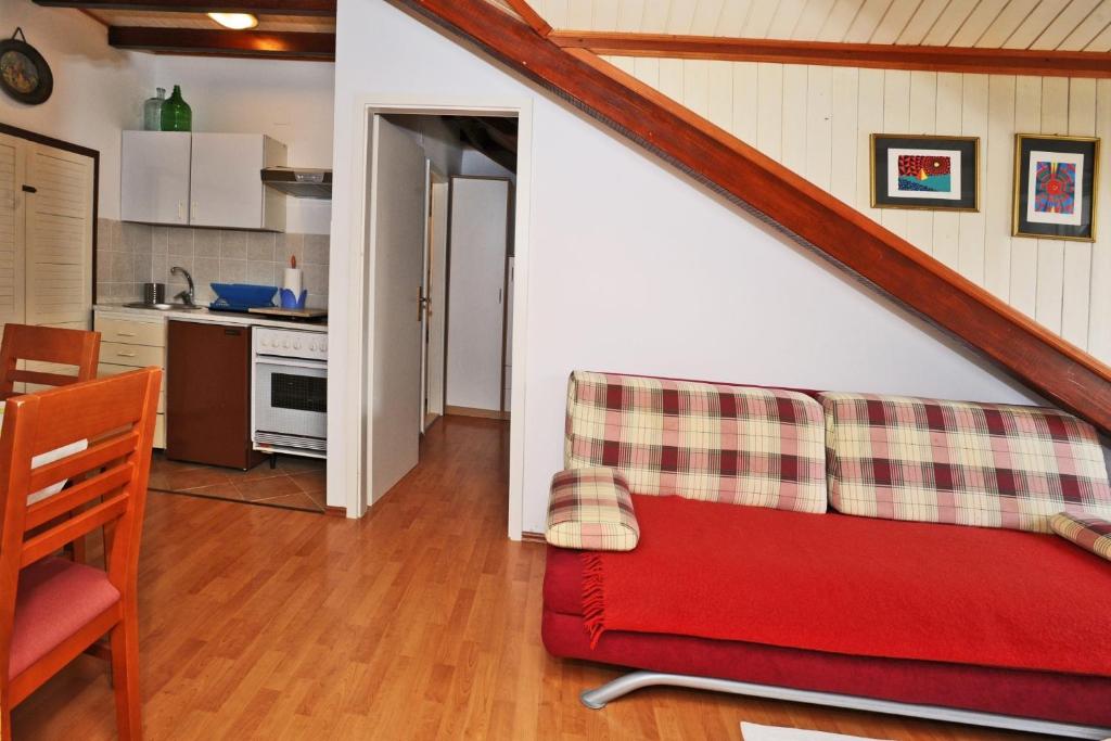 Kuchyň nebo kuchyňský kout v ubytování Apartment Maja