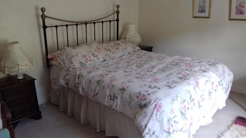 Postel nebo postele na pokoji v ubytování Hills Farm B&B Laugharne