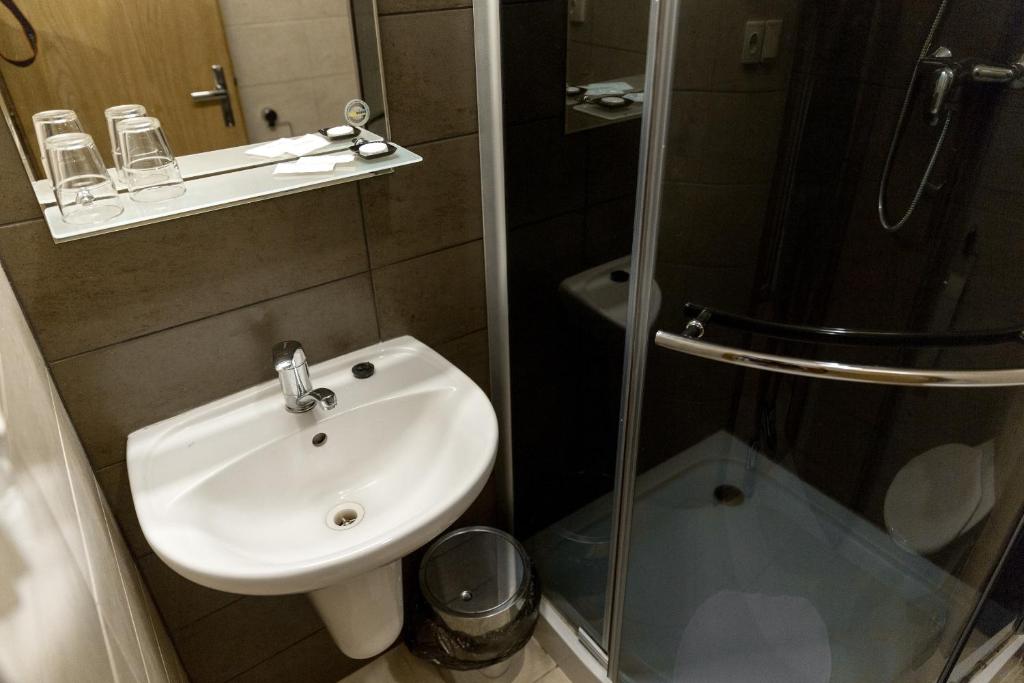 Koupelna v ubytování Apartmány Zadní mlýn