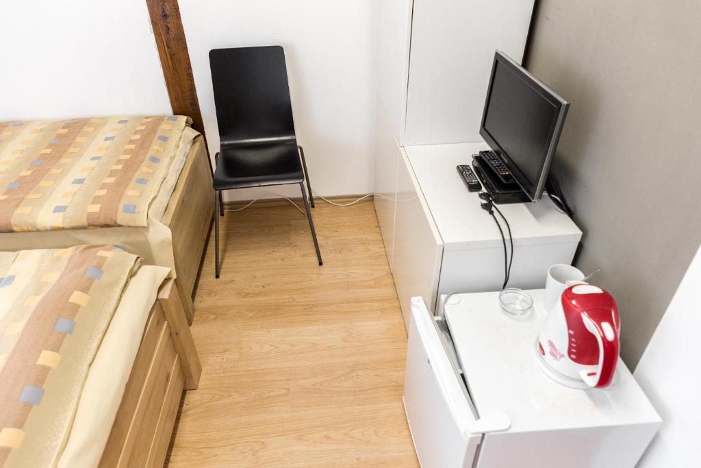 TV a/nebo společenská místnost v ubytování Apartmány Zadní mlýn