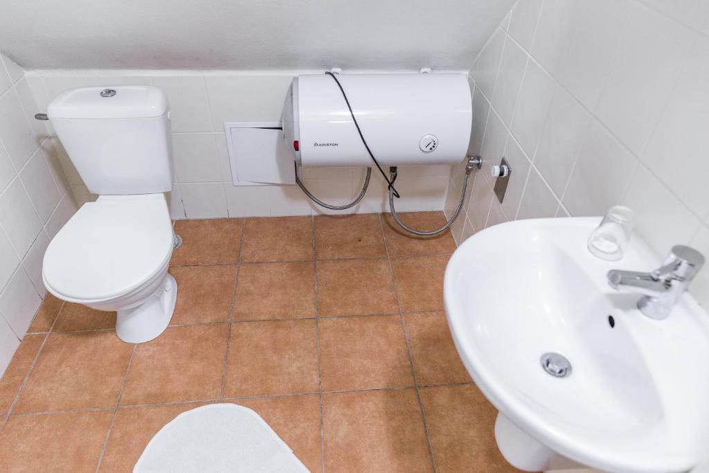 Koupelna v ubytování Apartmány Zadní mlýn