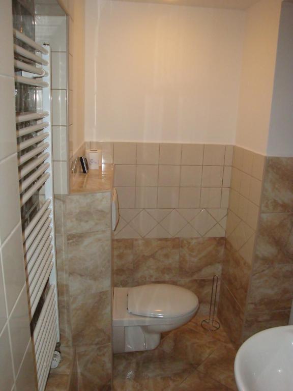 Koupelna v ubytování Apartmán Augsten