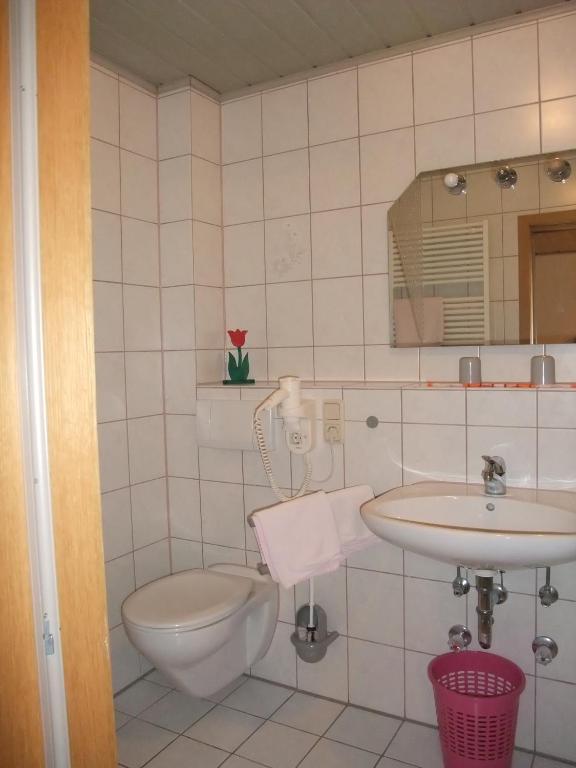 Koupelna v ubytování Gasthof Alte Post