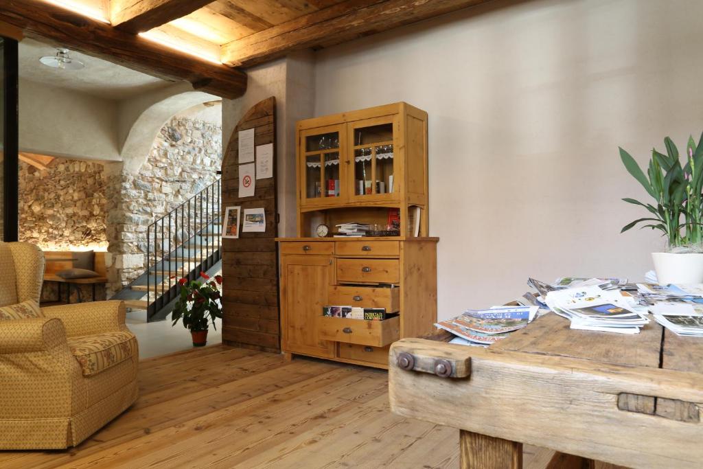 Posezení v ubytování Agritur Ciastel