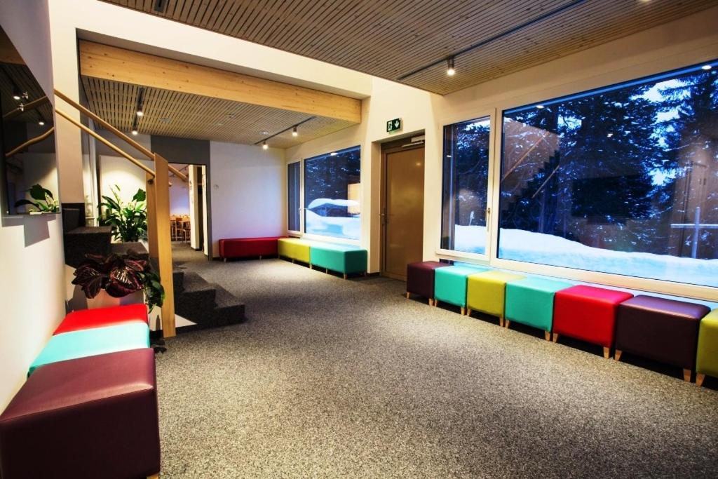 Postel nebo postele na pokoji v ubytování Sport- und Ferienhaus Don Bosco