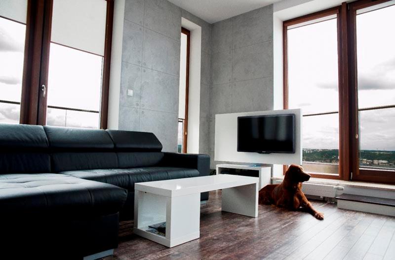 TV a/nebo společenská místnost v ubytování Sea Towers Gdynia