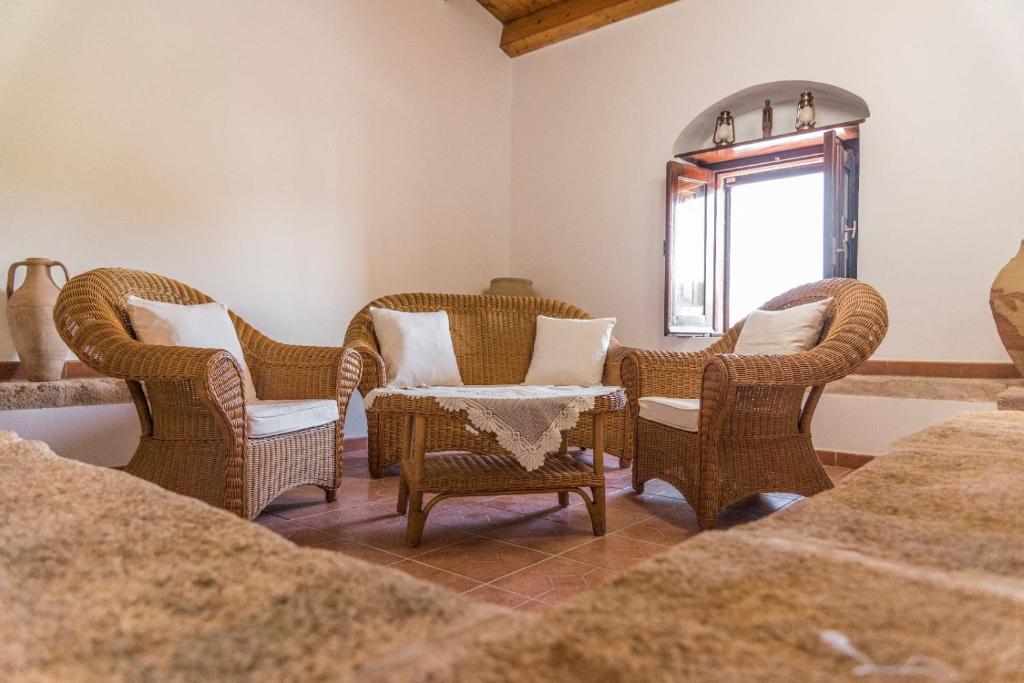 Posezení v ubytování B&B Le Balate