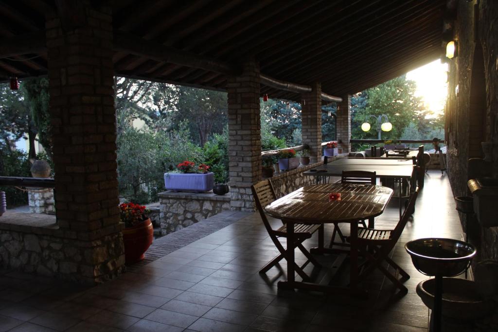 Patio nebo venkovní prostory v ubytování Hotel Benedetti