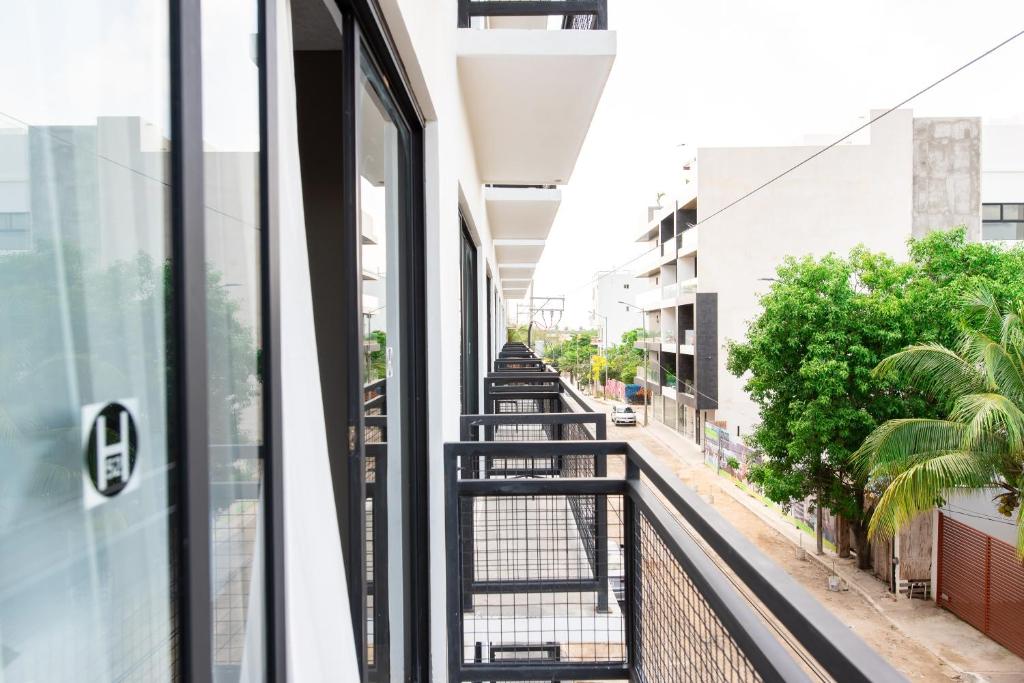 Balkón nebo terasa v ubytování Hotel 52 Playa del Carmen