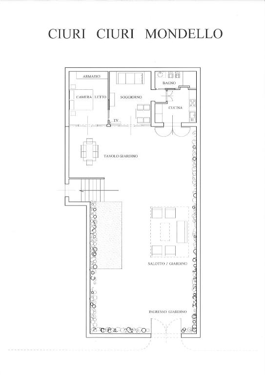 Plan piętra w obiekcie Ciuri Ciuri Mondello
