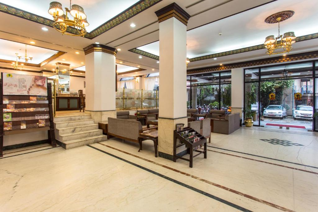 Posezení v ubytování Hotel Le Himalaya