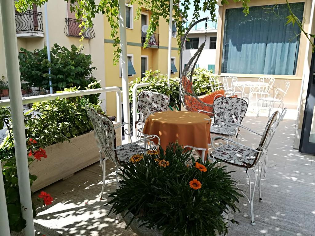 Balkón nebo terasa v ubytování Hotel Saturno