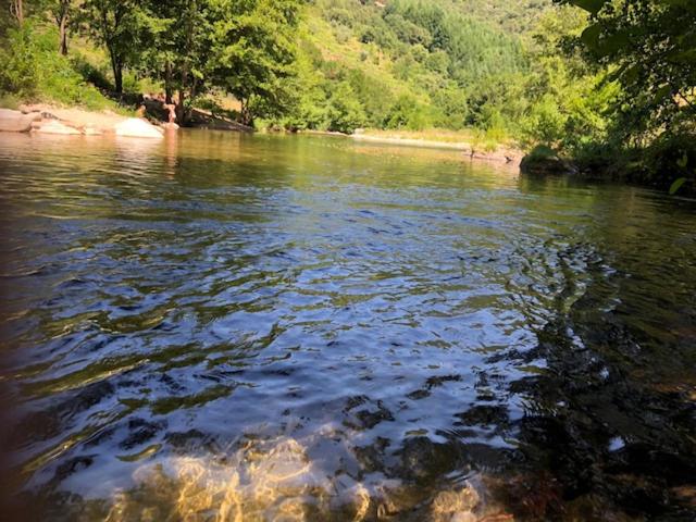 a river with rocks in the middle of it at Le Sentier des Arches in Beaumont