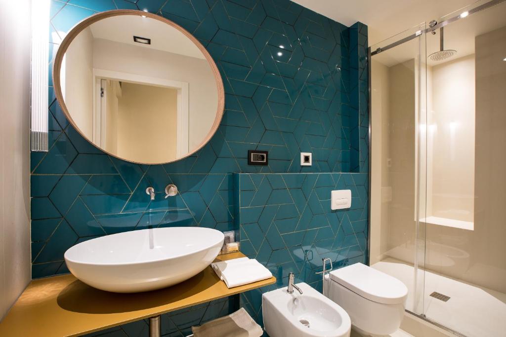 Koupelna v ubytování Hotel Silla
