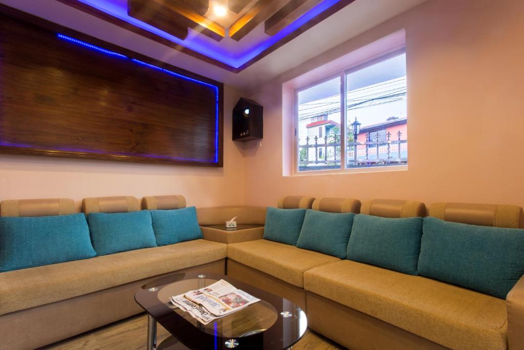 Zona d'estar a Hotel Beijing Lu