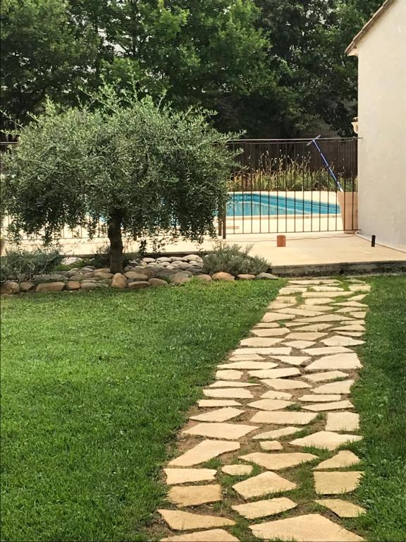Bazén v ubytování Les Buis nebo v jeho okolí