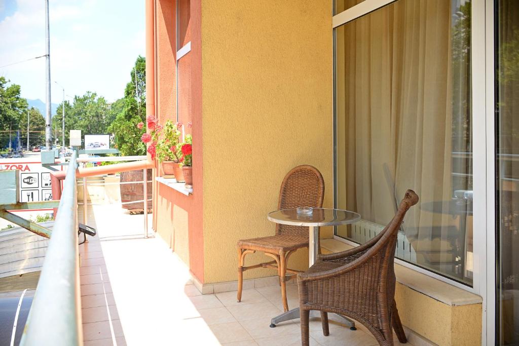 Balkón nebo terasa v ubytování Family Art-Hotel Zora