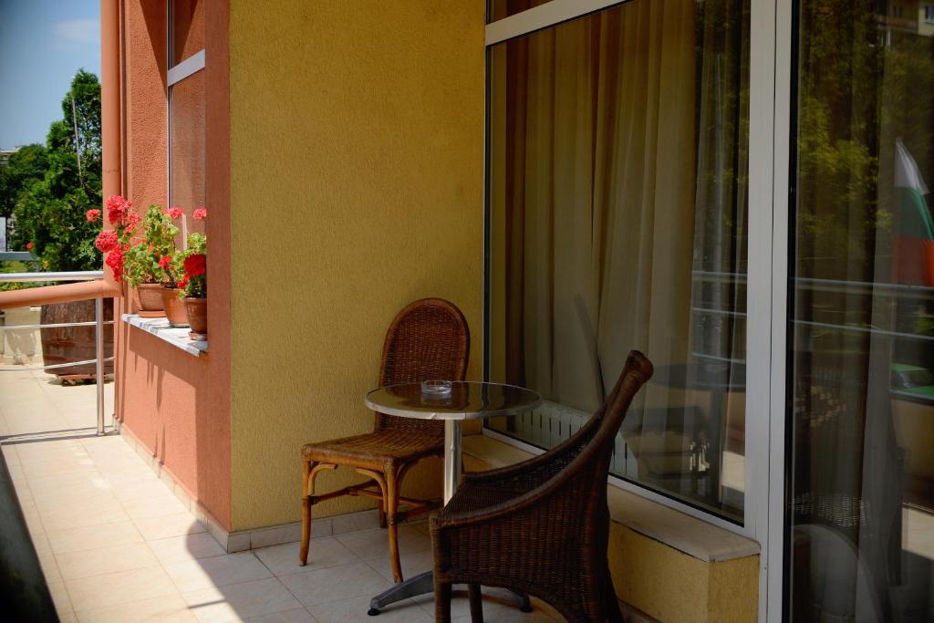 Balkón nebo terasa v ubytování Family Art-Hotel Zora