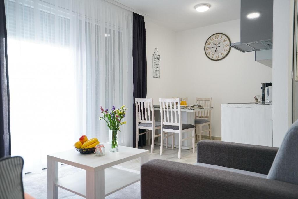 Kuchyň nebo kuchyňský kout v ubytování Apartmani Župan