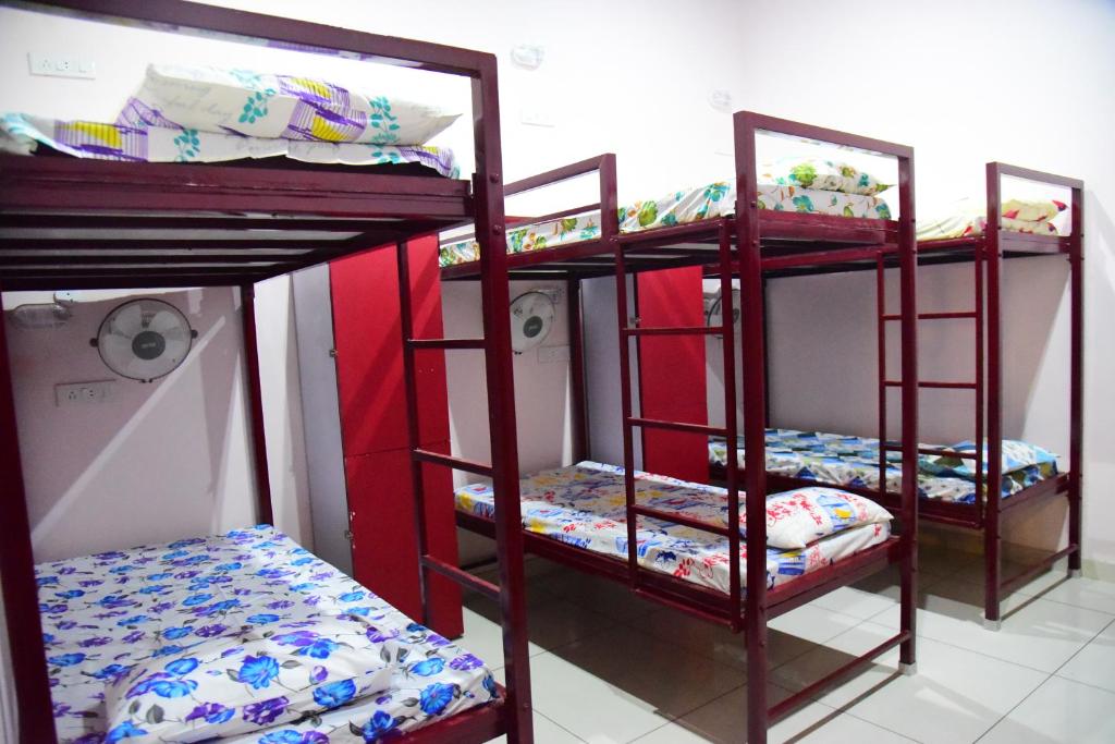 Postel nebo postele na pokoji v ubytování Nutz Backpackers