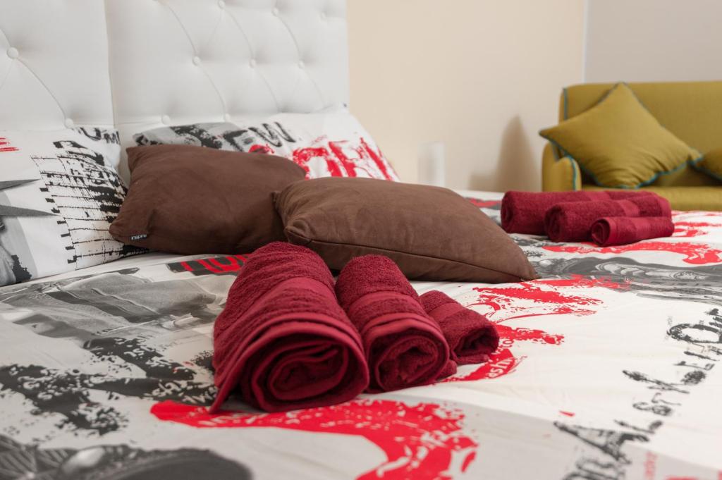 Postel nebo postele na pokoji v ubytování B&B Epipoli