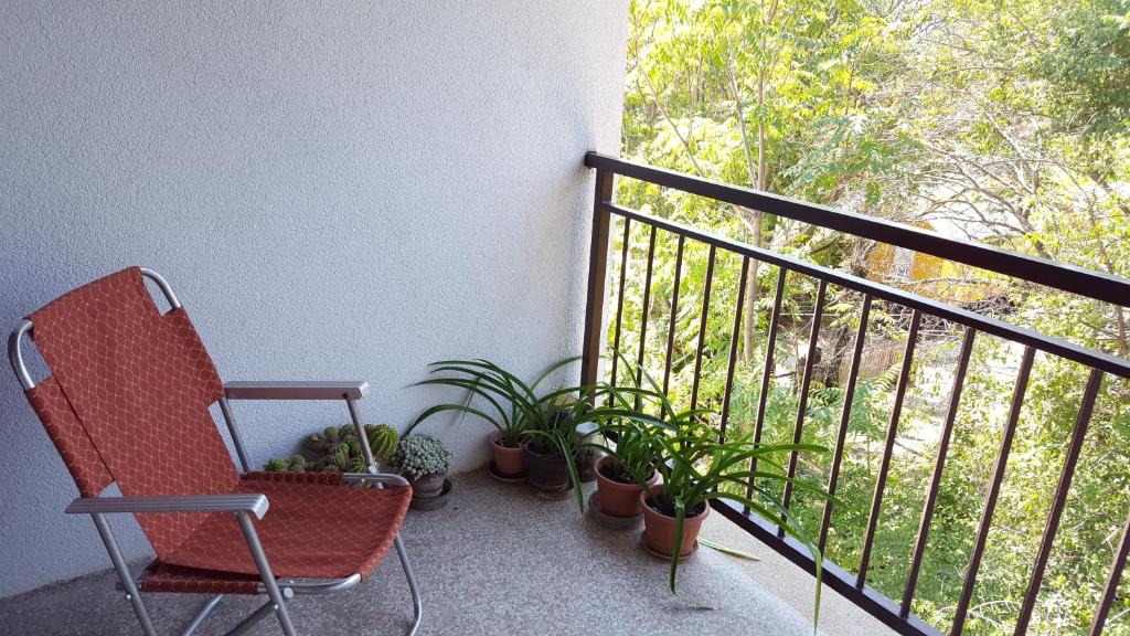 Balkón nebo terasa v ubytování Apartment Central