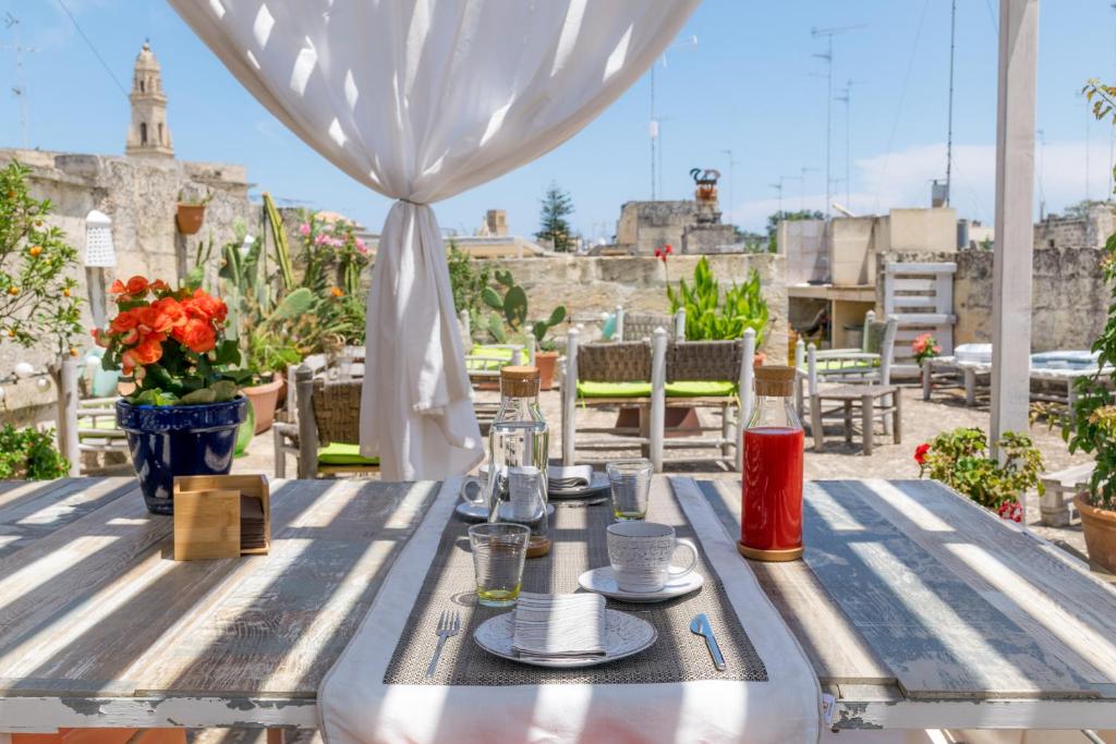 Balkón nebo terasa v ubytování B&B Le Giravolte