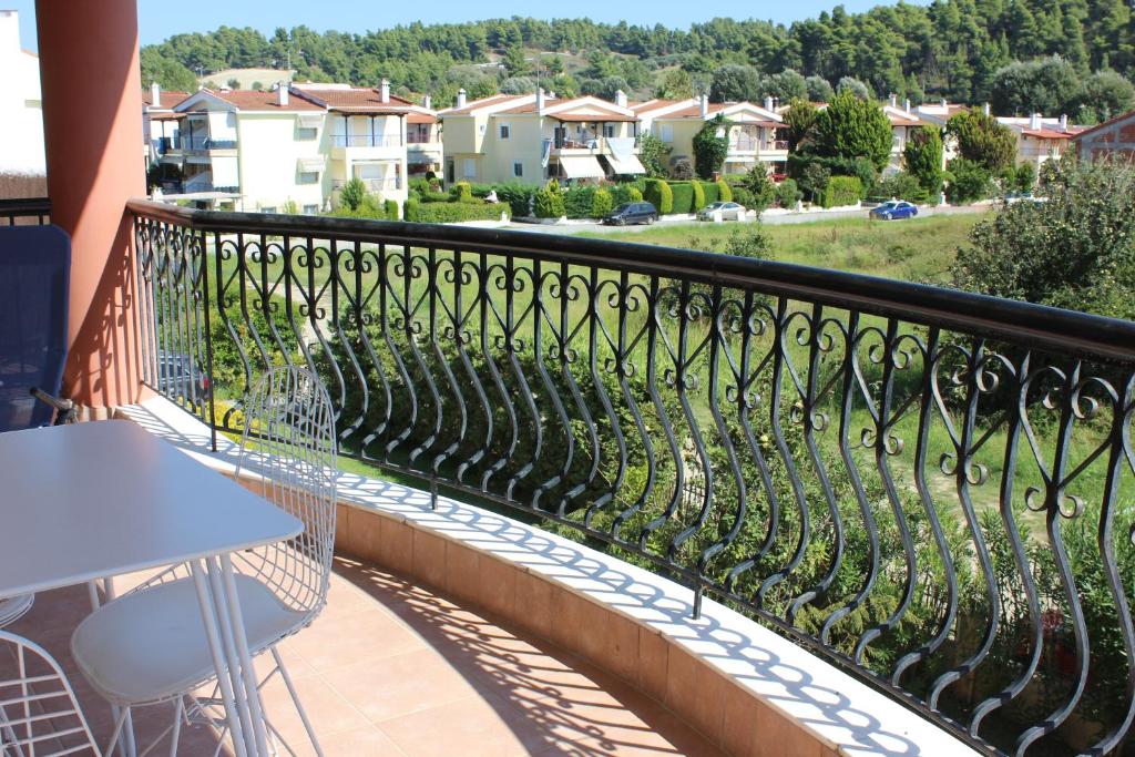 Balkón nebo terasa v ubytování Siviri Apartment in Blu