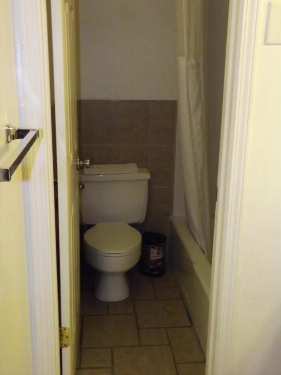 Koupelna v ubytování Sage Motel
