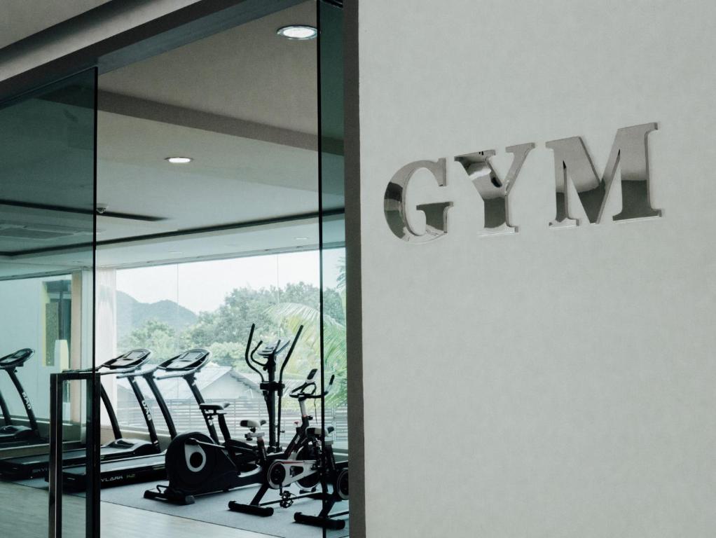 Fitness centrum a/nebo fitness zařízení v ubytování Aqua Resort SHA Plus