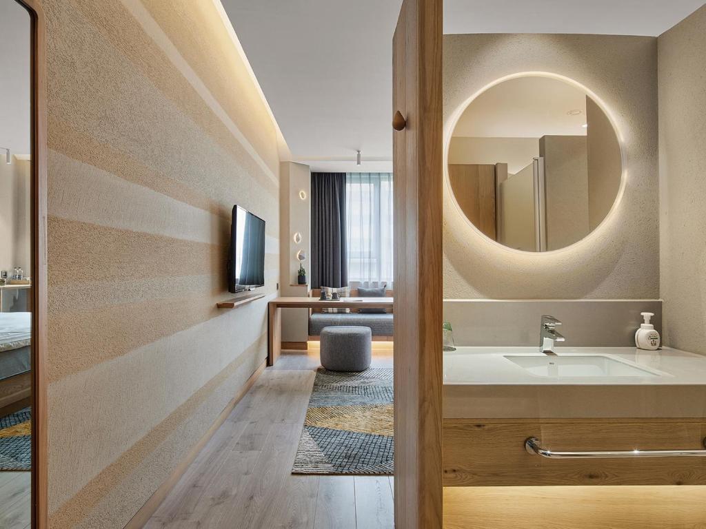 Vannituba majutusasutuses EBO Hotel Hangzhou Wulin - 5 mins drive to the West Lake