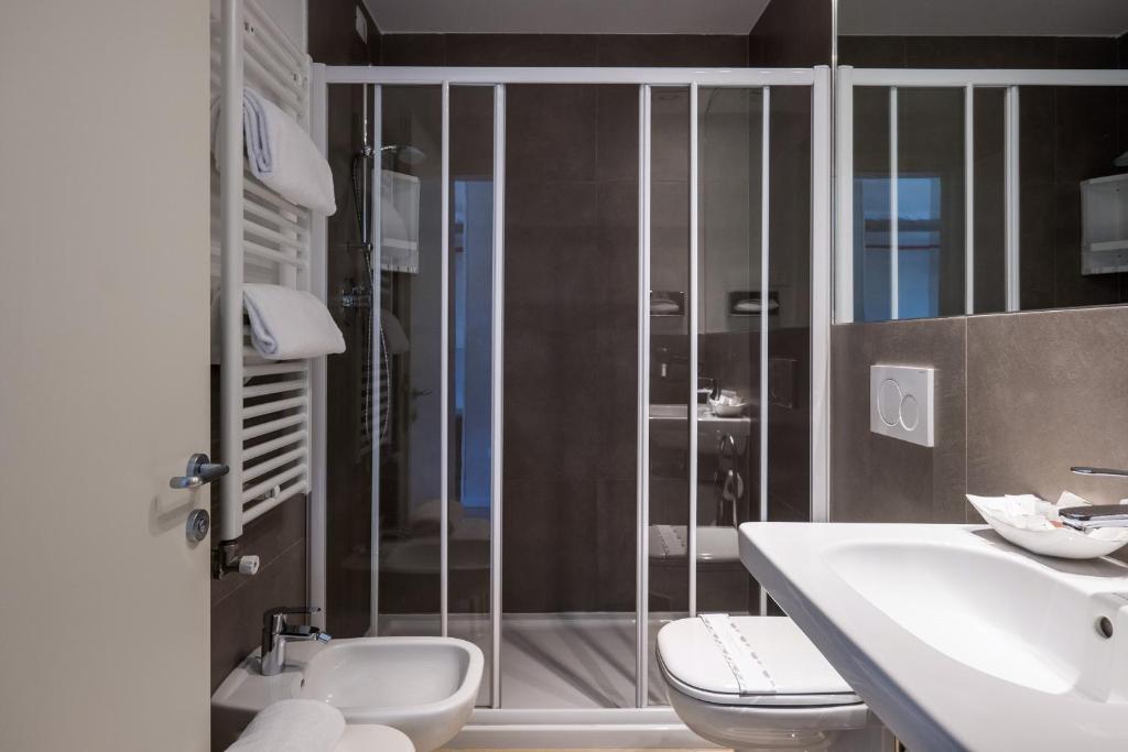 Koupelna v ubytování Guesthouse Verona