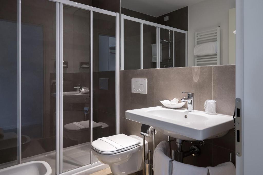 Koupelna v ubytování Guesthouse Verona