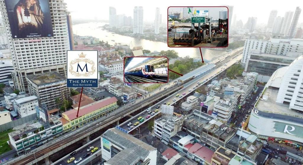 Nespecifikovaný výhled na destinaci Bangkok nebo výhled na město při pohledu z bed and breakfast