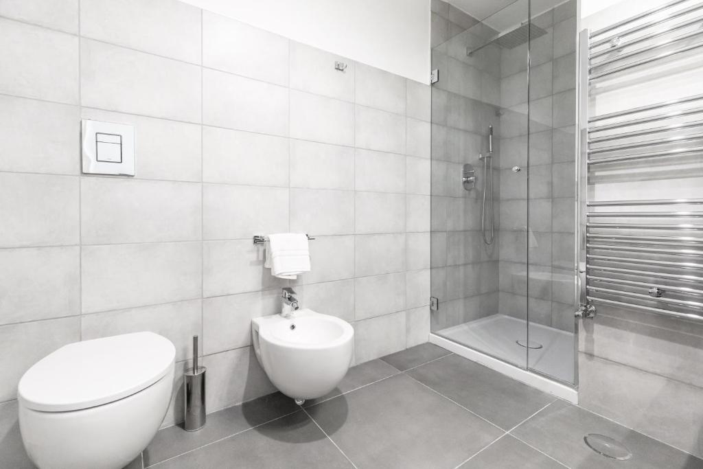 A bathroom at Gramsci Suites