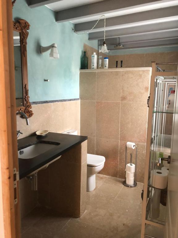 Koupelna v ubytování Casa María