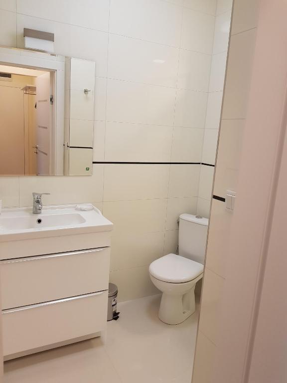 Koupelna v ubytování Apartamenty Dom Saski 10 minut od Centrum Warszawy