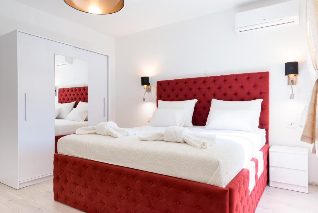 Postel nebo postele na pokoji v ubytování Comfort Apartment Lucy