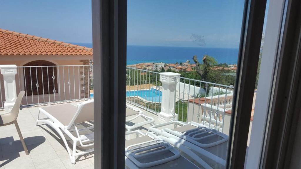 Balkón alebo terasa v ubytovaní Appartamenti Borgo Panoramico n.2