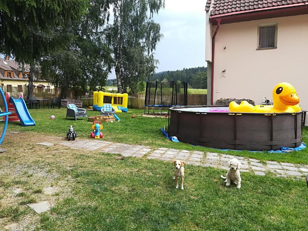 Herní místnost nebo prostor pro děti v ubytování Penzion Tomy Pihlov